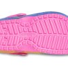 Crocs (GS) klassiska fodrade TieDye grafiska träskor ”Blue Pink” 206683-6RW
