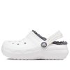 Crocs (GS) klassiska fodrade träskor ”White Grey” 207009-10M
