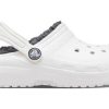 Crocs (GS) klassiska fodrade träskor ”White Grey” 207009-10M