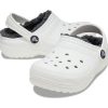 Crocs (GS) klassiska fodrade träskor ”White Grey” 207009-10M