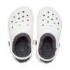 Crocs (GS) klassiska fodrade träskor ”White Grey” 207009-10M