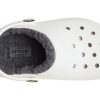 Crocs (GS) klassiska fodrade träskor ”White Grey” 207009-10M