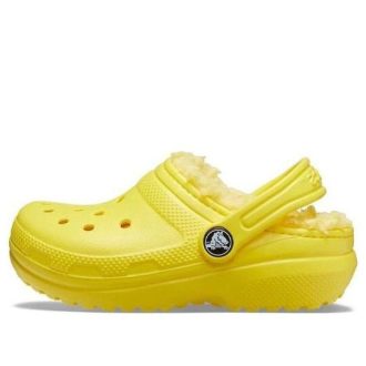 Crocs (GS) Klassiska fodrade träskor ”Yellow” 203506-7C1