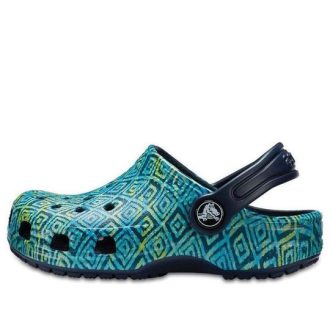 Crocs (GS) Klassiska grafiska träskor ”Blue Green” 204816-410
