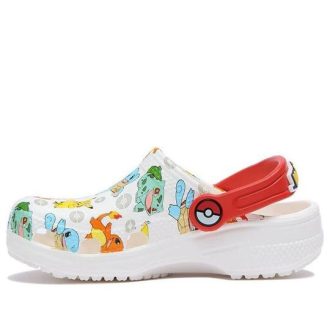 Crocs (GS) Klassiska Pokémon-träskor ”White Red” 207754-94S