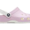 Crocs (GS) Klassiska träskor ”Pink White” 209161-6S0