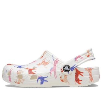 Crocs (GS) Klassiskt teckentryck Clog K ”White Red Blue” 209695-9CD