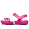 Crocs (GS) Lina Flower Charm Rund Toe Sandaler ”Pink” 205530-6X0