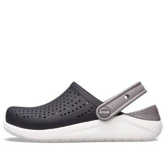 Crocs (GS) LiteRide träskor ”Black Grey White” 205964-066