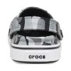 Crocs (GS) Off Court tryckta träskor ”Grå Svart Vit” 209150-066