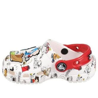 Crocs (GS) Peanuts Classic Clogs ”White Red” 208631-94S