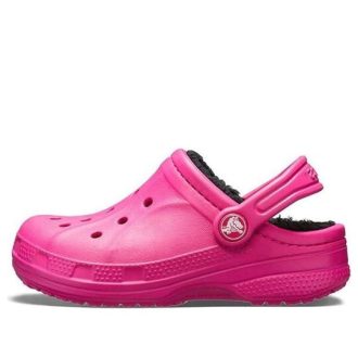Crocs (GS) Ralenfodrade träskor ”Candy Pink Black” 16245-6X1