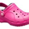 Crocs (GS) Ralenfodrade träskor ”Candy Pink Black” 16245-6X1