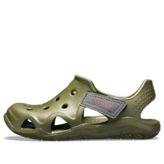 Crocs (GS) Swiftwater Wave Skor ”Olive Green” 204021-309