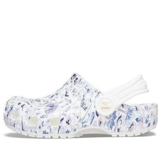Crocs (GS) x Liberty London Classic Clogs ”White Blue” 206514-100