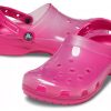 Crocs Jelly Crocs Transparent Röda Unisex-sandaler 206908-6X0
