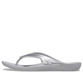 Crocs Kadee II Minimalistic Cozy Sports Tofflor Unisex Silver 207314-040