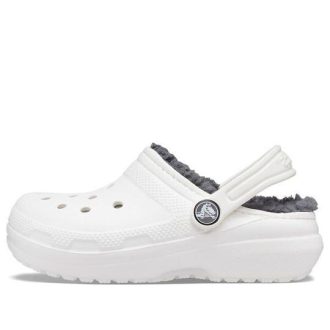 Crocs Kids Crocs Klassisk träsko Sportsandaler ”White Grey” 203506-10M