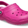 Crocs Klassisk Fodrad Träsko Sport Unisex Lila Röda Sandaler 203591-6SV