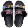 Crocs klassisk mjuk sula Mysig platt klack sporttofflor unisex svart 207403-001