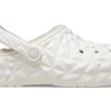 Crocs klassiska fodrade geometriska träskor ”Vita” 210069-100