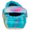 Crocs klassiska fodrade solariserade träskor ”White Blue Aqua” 207560-4SU