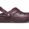 Crocs klassiska fodrade träskor ”Dark Cherry” 203591-6WD