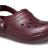 Crocs klassiska fodrade träskor ”Dark Cherry” 203591-6WD