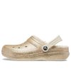 Crocs klassiska glitterfodrade träskor ”Gold” 504271