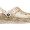 Crocs klassiska glitterfodrade träskor ”Gold” 504271