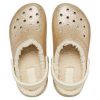 Crocs klassiska glitterfodrade träskor ”Gold White” 205842-93S
