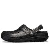 Crocs klassiska glitterfodrade träskor ”Svarta” 205842001