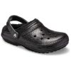 Crocs klassiska glitterfodrade träskor ”Svarta” 205842001