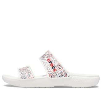 Crocs klassiska halkfria, slitstarka sporttofflor Unisex Vita 207350-94S
