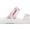 Crocs klassiska halkfria, slitstarka sporttofflor Unisex Vita 207350-94S