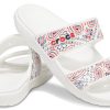 Crocs klassiska halkfria, slitstarka sporttofflor Unisex Vita 207350-94S