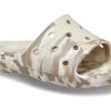 Crocs klassiska marmorerade sandaler ”White Brown” 206879-2Y3
