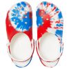 Crocs klassiska mönster slitstarka halkfria sporter Unisex Vit Blå Röd Sandaler ”Vit Blå Röd” 205453-928