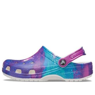 Crocs klassiska mönster vita lila sandaler ”Vit lila” 206565-14N