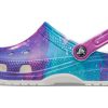 Crocs klassiska mönster vita lila sandaler ”Vit lila” 206565-14N
