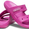 Crocs klassiska mysiga unisex lila röda sandaler 206761-6SV
