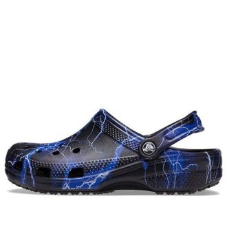 Crocs klassiska träskomönster svarta sandaler 206565-066
