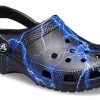 Crocs klassiska träskomönster svarta sandaler 206565-066