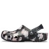 Crocs klassiska tryckta träskor ”Svart rosa” 205838-97J