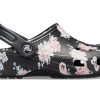 Crocs klassiska tryckta träskor ”Svart rosa” 205838-97J