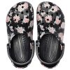 Crocs klassiska tryckta träskor ”Svart rosa” 205838-97J