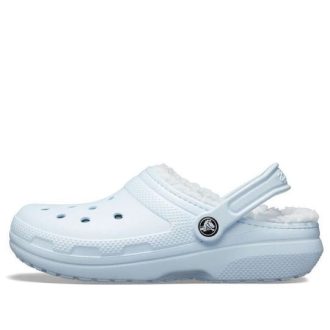 Crocs klassiskt fodrad träsko Slip-On ”Baby Blue” 203591-4JZ