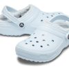 Crocs klassiskt fodrad träsko Slip-On ”Baby Blue” 203591-4JZ