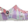Crocs Klassiskt träskomönster Crocs platt klack Sport Färgglada blå sandaler 205453-6SN