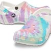 Crocs Klassiskt träskomönster Crocs platt klack Sport Färgglada blå sandaler 205453-6SN